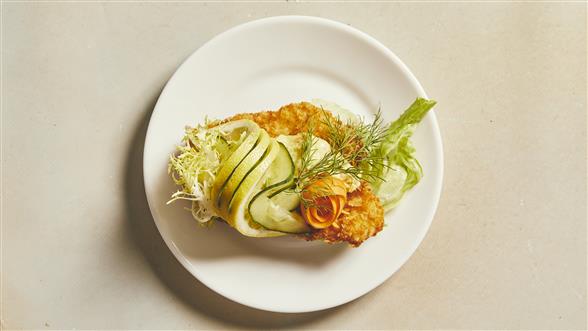 Smørrebrød m/rødspætte